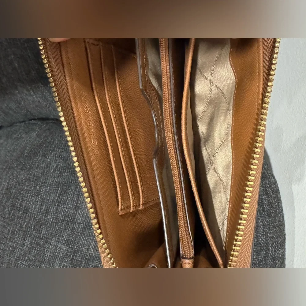 Michael Kors Camel Zip Wallet